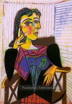 Portrait Dora Maar 6 1937 cubisme Pablo Picasso Peinture à l'huile